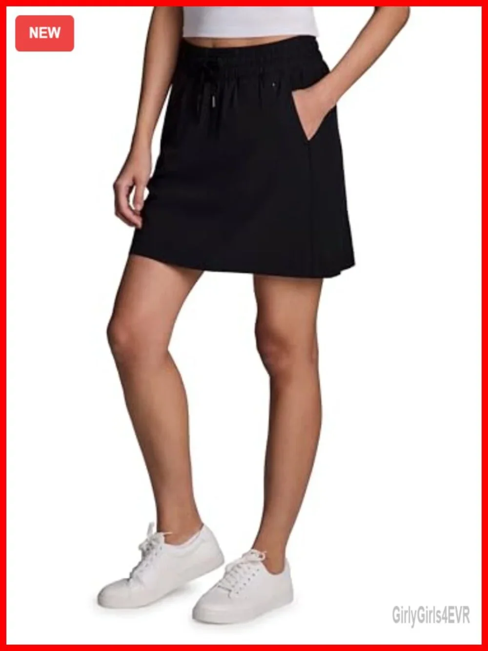 Quick Dry Woven Skort with Pockets Golf Tennis Athletic